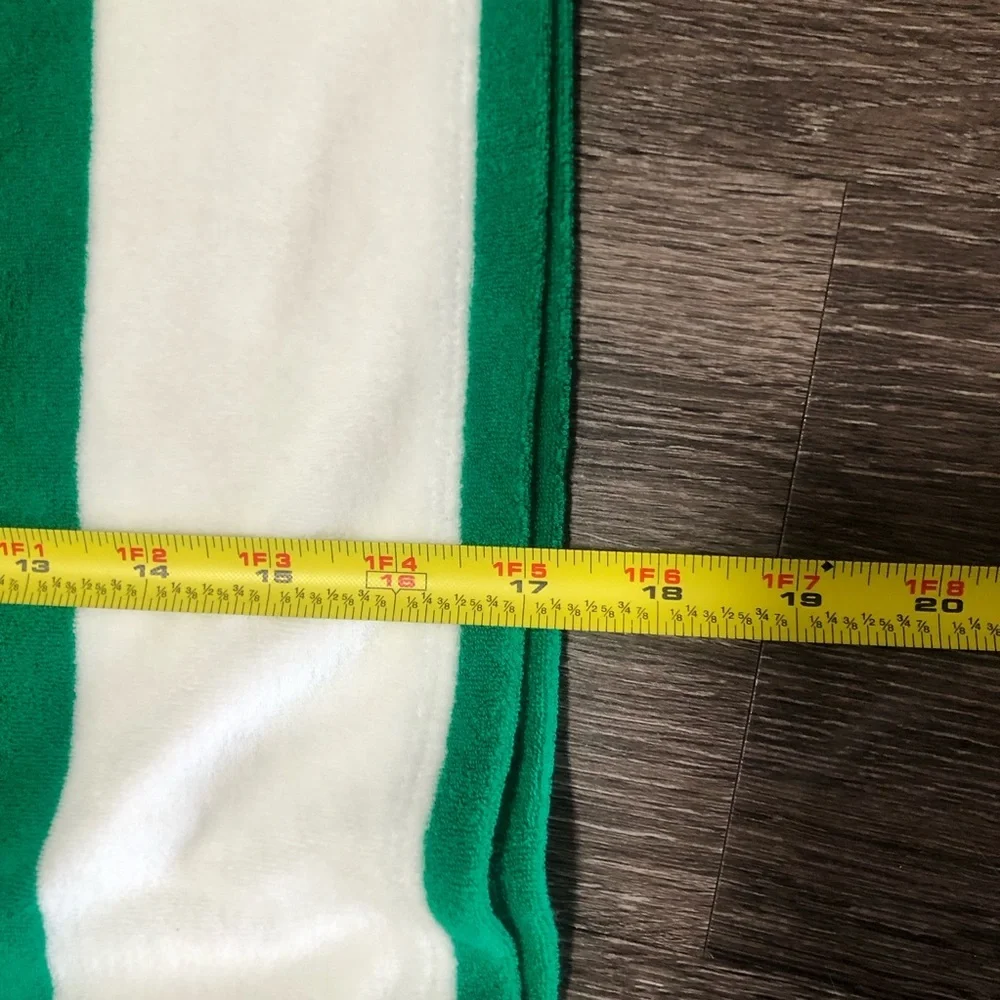 Polo Ralph Lauren Women’s Striped Terry Cloth Shorts Green White XXL - Picture 9 of 10